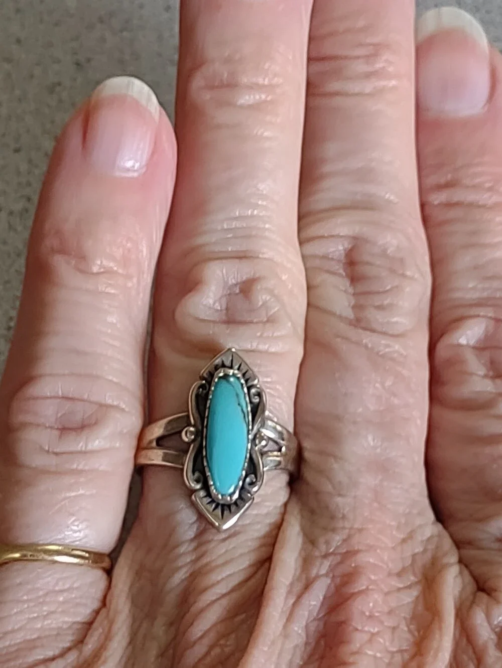 Sterling Turquoise Ring(6)